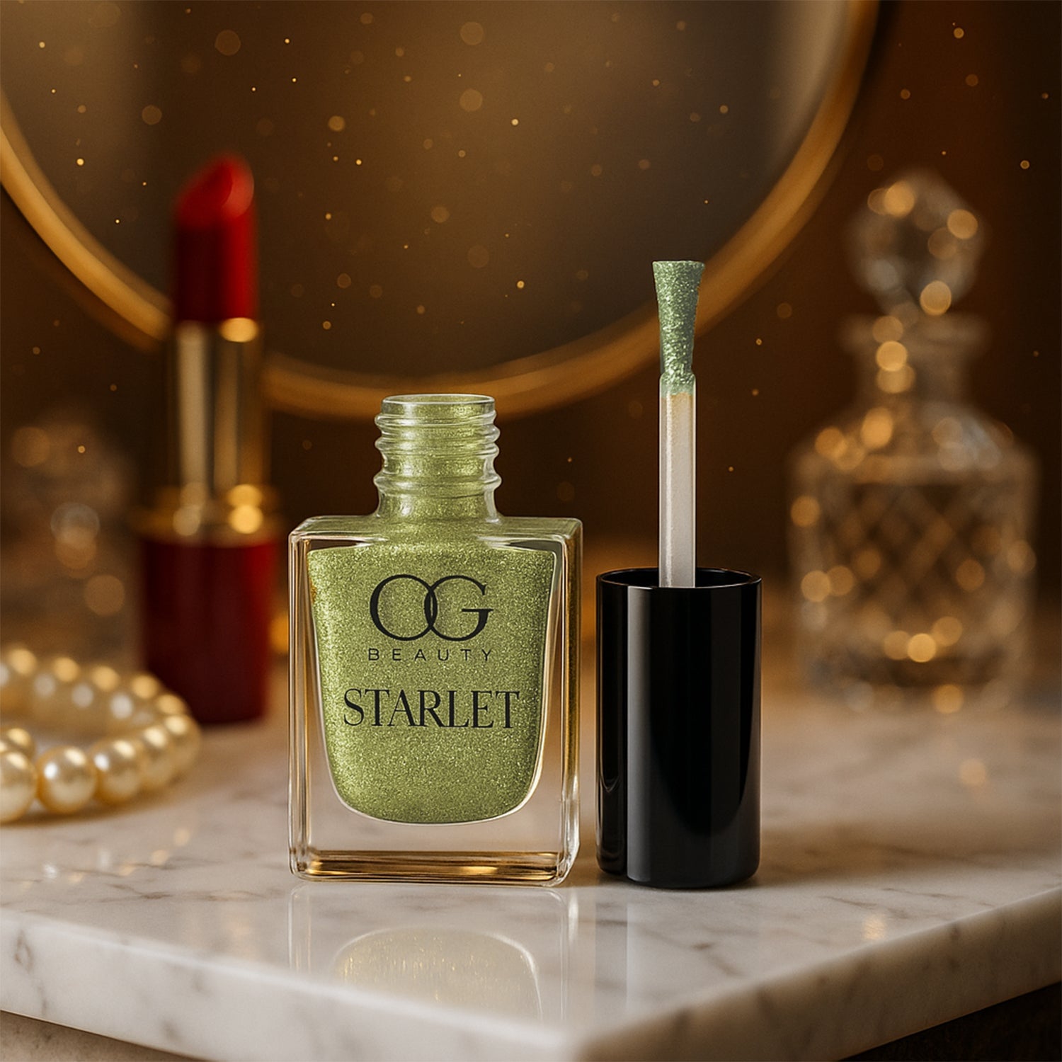 Beauty Gold Sparkle Nail Paint Beauty Gold Sparkle Nail Paint